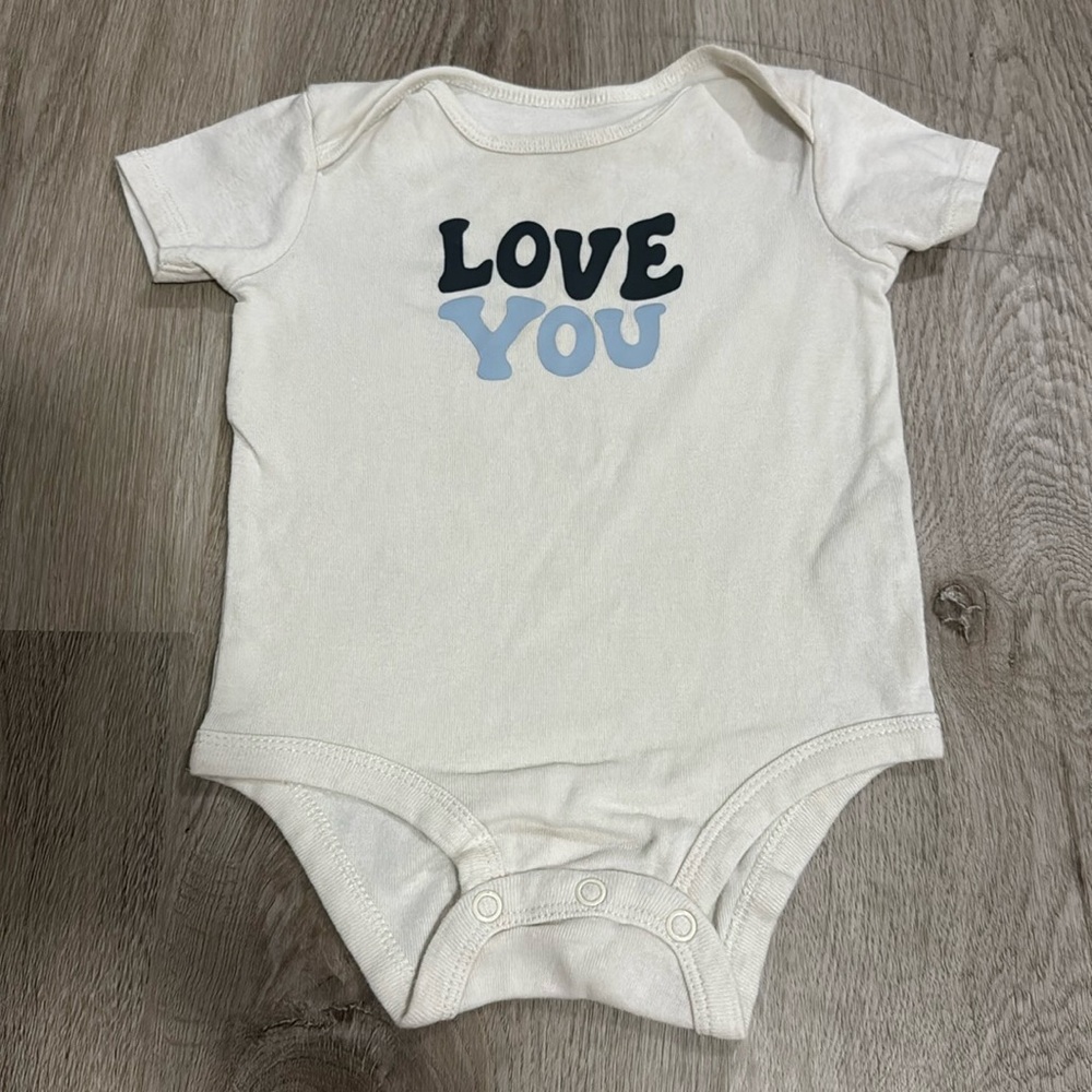 Carter’s “Love You” 2-Piece Baby Set | 12M | Yellow & White - Picture 2 of 5